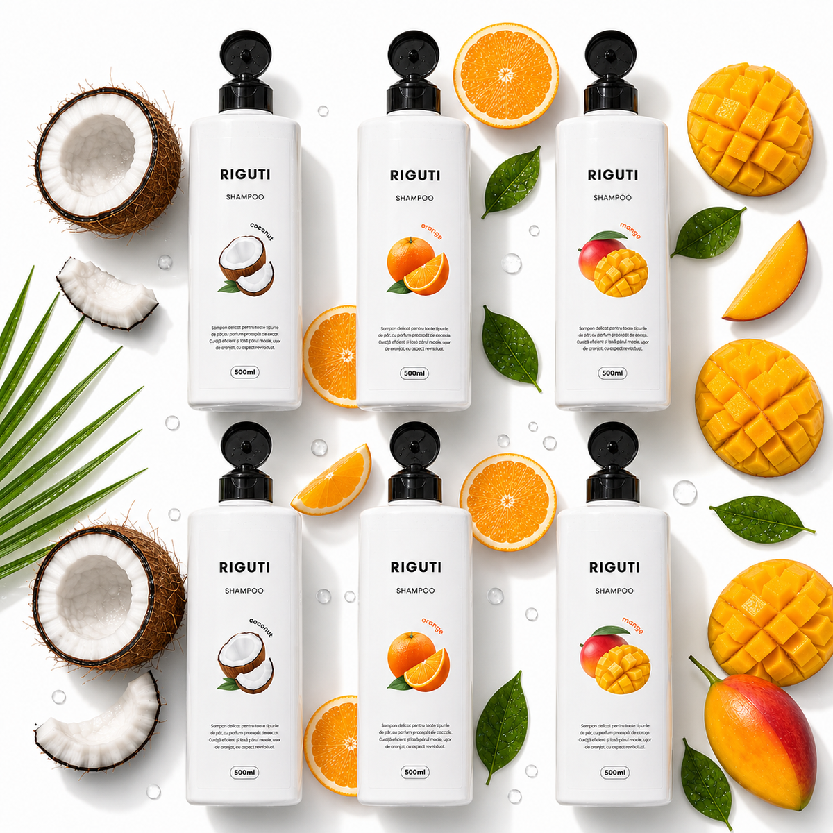 6 șampoane 500ml (3+3 GRATIS)